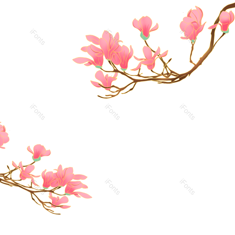 春天图片,粉色元素,PNG,免抠素材